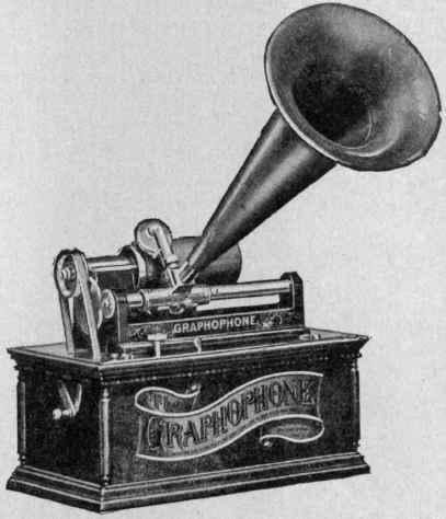 One op the Earlier Types of Spring Motor Graphophones