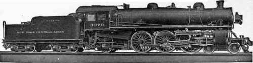 Pacific Type Passenger Locomotive New York Central R. R. Built by American Locomotive Company.