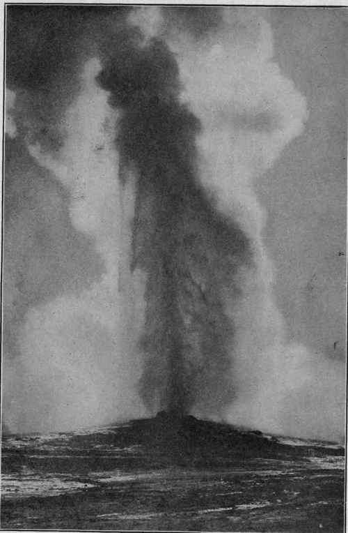 Photo by Brown Bros. OLD FAITHFUL IN ERUPTION