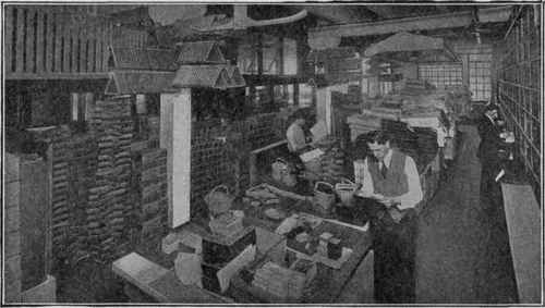 Supply Room at Muskegon The many triangles will convey an idea of the vastness of the billiard industry.