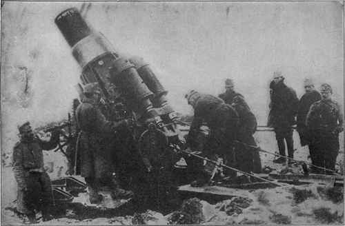 Twenty eight Ton Austrian Siege Howitzer which Fires a Thousand pound Projectile
