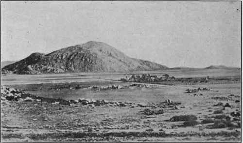 Peneplain, with residual mountain, Southern California. (Photograph by H. W. Fairbanks).