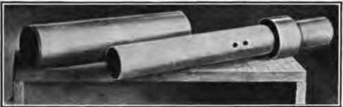 Briquette plunger and mold.