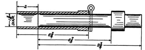 Dimensional drawing of mold and plunger.