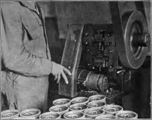Punching machine.