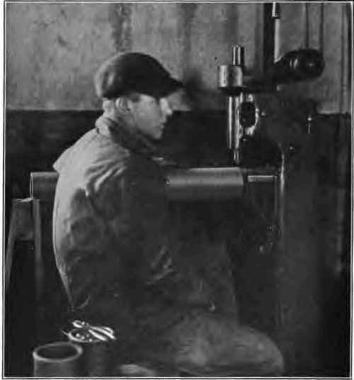 Riveting machine.