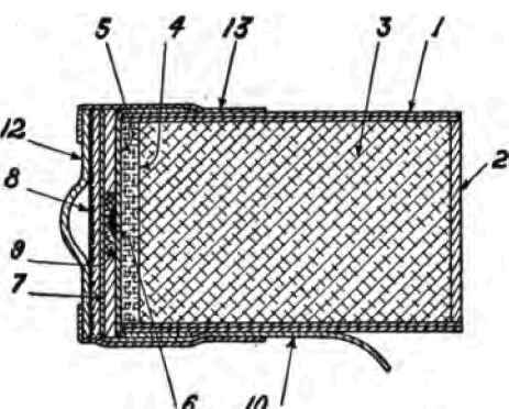 Sectional drawing of position light.