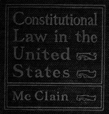 Constitutional Law In The United States
