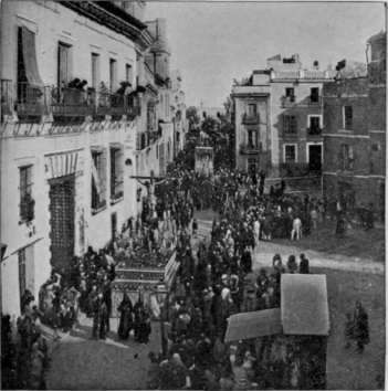 A Religious Procession In Seville.
