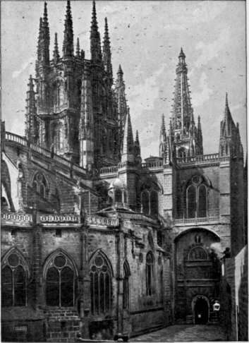 A Tower Of The Burgos Cathedral.